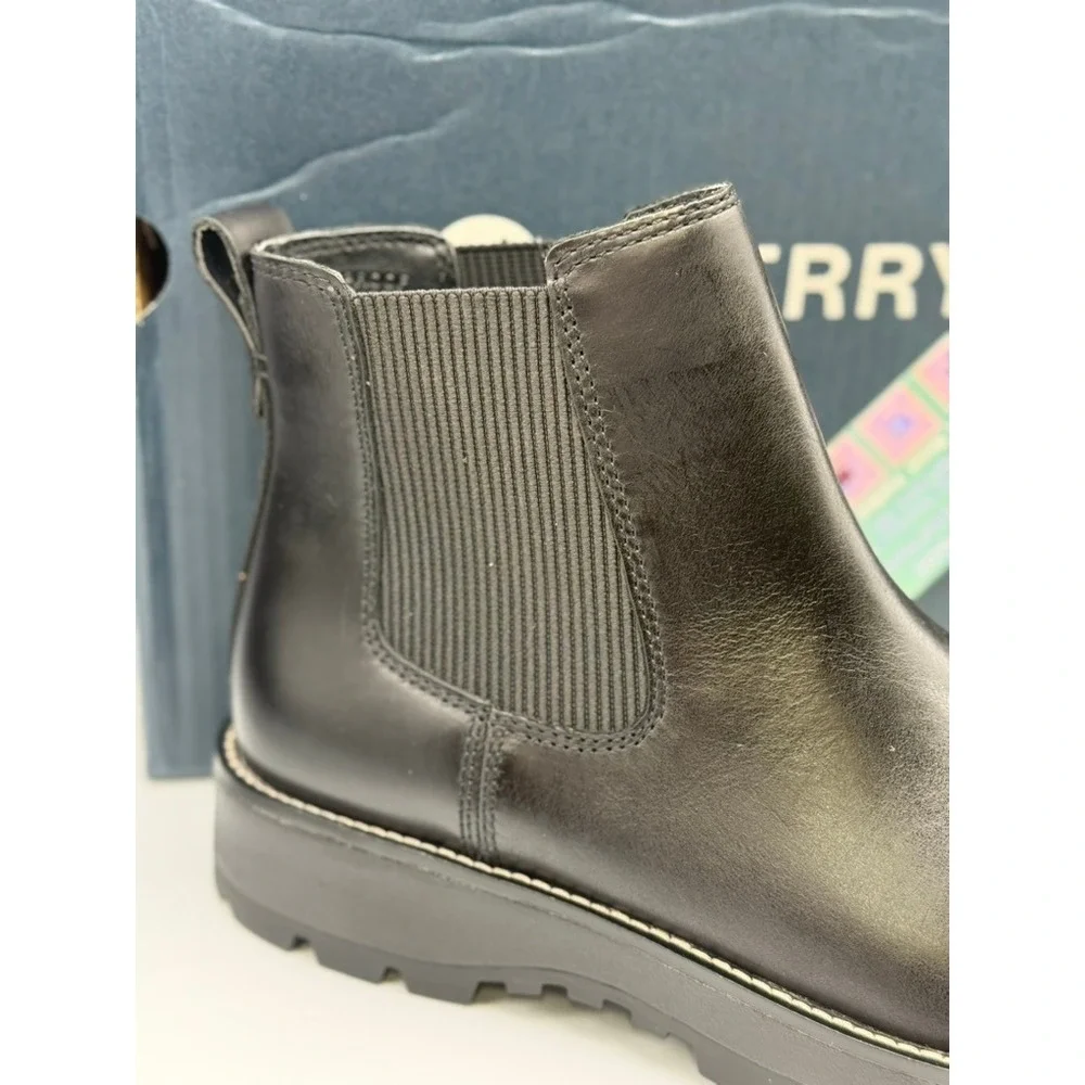 Sperry‎ MT-SIDER Chelsea Boot Men's 11 M Black Waterproof Leather NIB